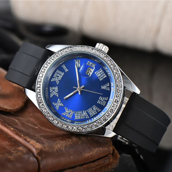 watches wristwatches full wrist male crystal style 40 mm date luxury rubber band quartz clock x301, Silver
watches wristwatches full wrist male crystal style 40 mm date luxury rubber band quartz clock x301, Silver