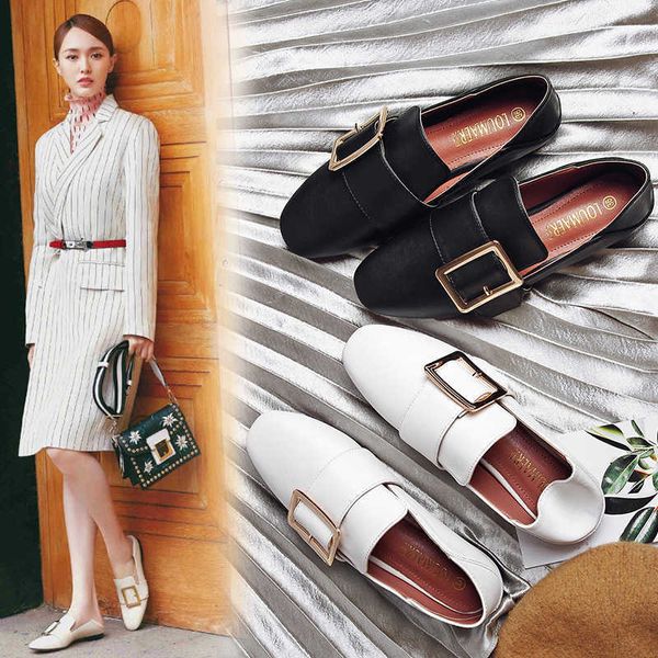 dress shoes concise metal buckle square toe loafers woman two wear shallow espadrilles korean trend size 3543 slip on leather shoes mujer j2, Black
dress shoes concise metal buckle square toe loafers woman two wear shallow espadrilles korean trend size 3543 slip on leather shoes mujer j2, Black