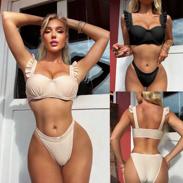 monokinis designer luxury 2023 women's split bikini solid cup fashion small fringe swimsuit women, Black
monokinis designer luxury 2023 women's split bikini solid cup fashion small fringe swimsuit women, Black