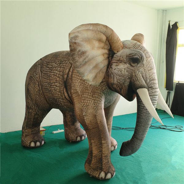 Image of Inflatables Animal Inflatable Balloon Elephant With LED Strip and Blower for Nightclub Decoration