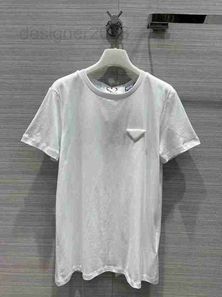 women's t-shirt designer milan runway 2023 new spring summer o neck short sleeve tees brand same style 6ok1, White
women's t-shirt designer milan runway 2023 new spring summer o neck short sleeve tees brand same style 6ok1, White