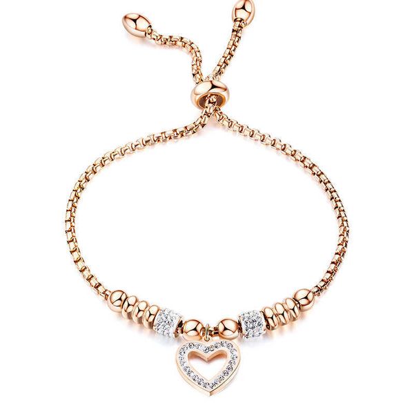 bracelets ins new titanium steel heart-shaped peach heart diamond inlaid bracelet women's simple love girl accessories, Black
bracelets ins new titanium steel heart-shaped peach heart diamond inlaid bracelet women's simple love girl accessories, Black
