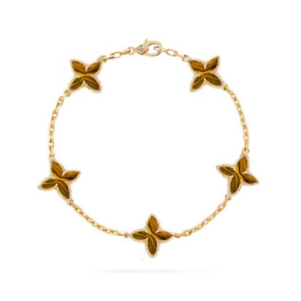 bracelets v high edition four leaf clover five flower bracelet women's thick plating color preserving 18k rose gold natural white friti, Black
bracelets v high edition four leaf clover five flower bracelet women's thick plating color preserving 18k rose gold natural white friti, Black