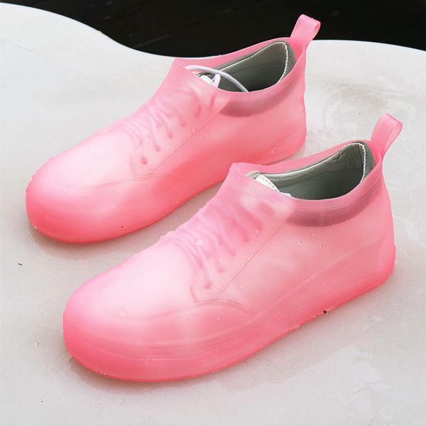 shoe parts accessories reusable nonslip rain s covers waterproof soft pvc dustproof s protectors sh09171 230311, White;pink 
shoe parts accessories reusable nonslip rain s covers waterproof soft pvc dustproof s protectors sh09171 230311, White;pink