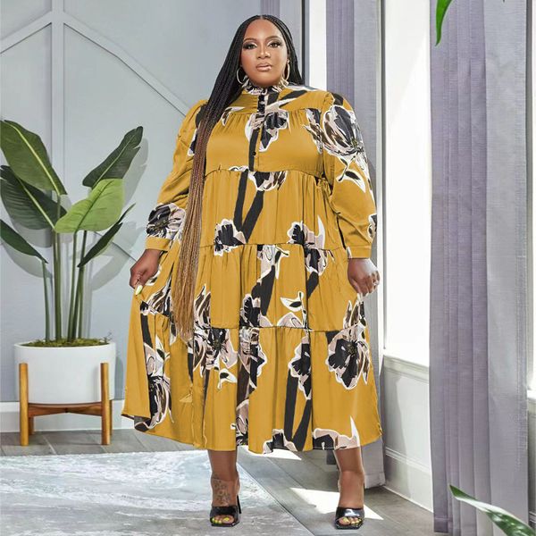 plus size dresses fashion printing long sleeve size women midi dress autumn ruched button loose clothing office ladies casual outfits vestid, Black
plus size dresses fashion printing long sleeve size women midi dress autumn ruched button loose clothing office ladies casual outfits vestid, Black