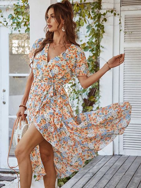casual dresses summer v neck long dress women short sleeve print floral midi dress casual irregular beach sundress fashion belted woman dres, Black;gray
casual dresses summer v neck long dress women short sleeve print floral midi dress casual irregular beach sundress fashion belted woman dres, Black;gray