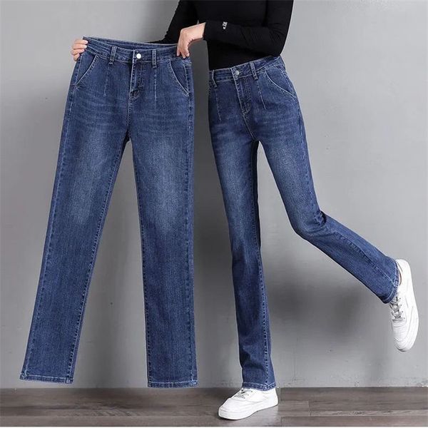 women's jeans vintage stretch straight denim trousers women streetwear spring autumn high waist slim casual pants plus size ladies jean, Blue
women's jeans vintage stretch straight denim trousers women streetwear spring autumn high waist slim casual pants plus size ladies jean, Blue