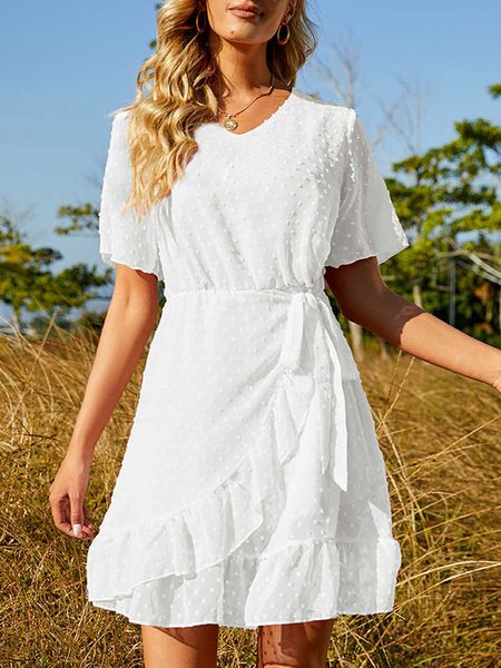 casual dresses summer ruffle midi dress women chiffon v-neck short sleeve dress fashion jacquard belt side wrap dress female solid a-line dr, Black;gray
casual dresses summer ruffle midi dress women chiffon v-neck short sleeve dress fashion jacquard belt side wrap dress female solid a-line dr, Black;gray