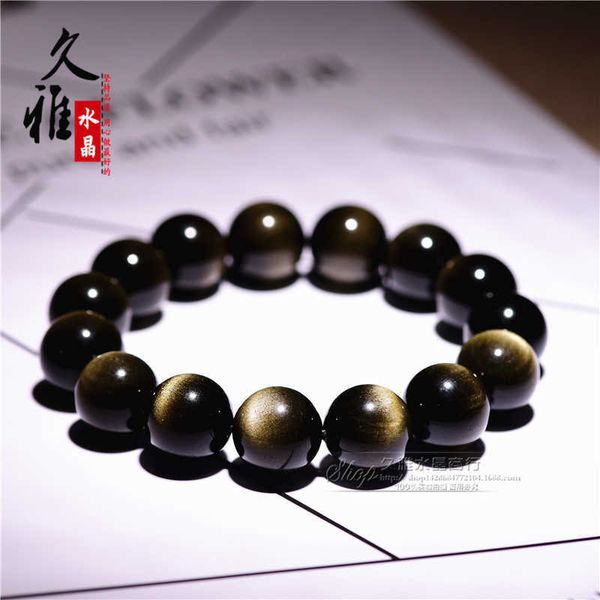 s jiuya crystal natural eyes gold obsidian bracelet fashion lovers domineering bracelet, Black
s jiuya crystal natural eyes gold obsidian bracelet fashion lovers domineering bracelet, Black