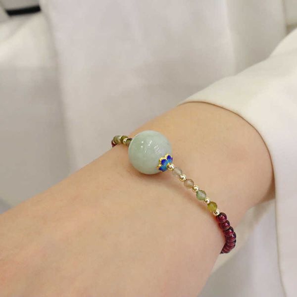 s natural garnet emerald source of wealth rolling road passepartout bracelet simple wind first jewelry link a, Black
s natural garnet emerald source of wealth rolling road passepartout bracelet simple wind first jewelry link a, Black