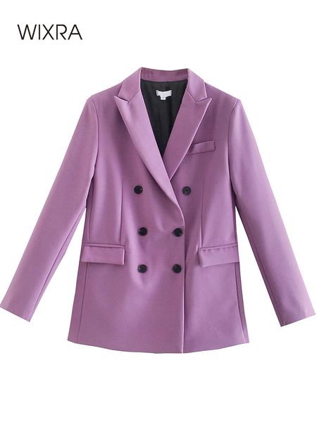 women's suits blazers wixra women casual blazer double breasted high street long sleeve autumn spring vintage coat 230311, White;black
women's suits blazers wixra women casual blazer double breasted high street long sleeve autumn spring vintage coat 230311, White;black