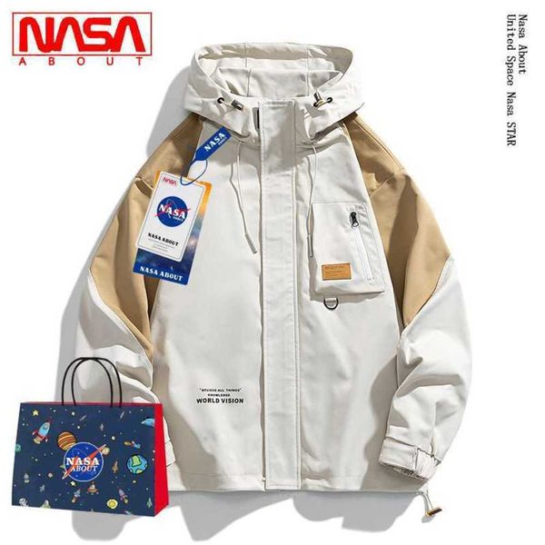 jackets nasa co-branded street color contrast patchwork hooded men's fashion loose trend versatile jacket, Black;brown
jackets nasa co-branded street color contrast patchwork hooded men's fashion loose trend versatile jacket, Black;brown