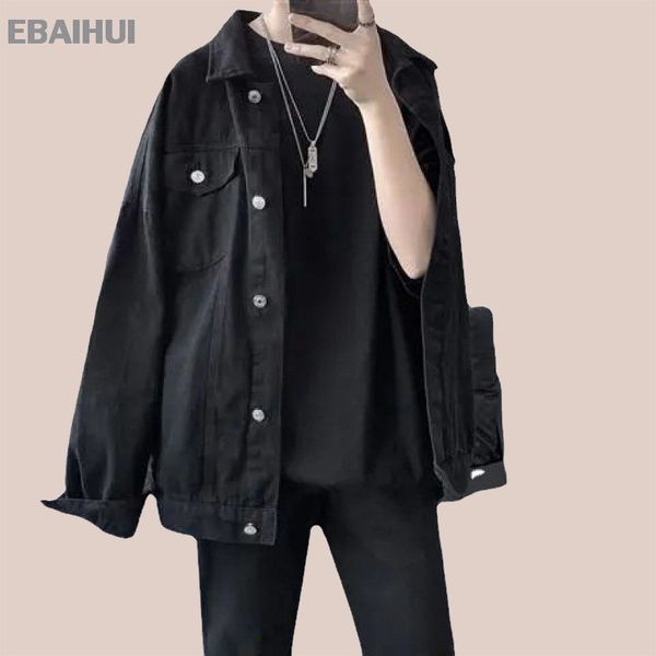 men's jackets ebaihui men denim spring autumn long sleeve black oversized harajuku jeans jacket fashion korean male clothing 230311, Black;brown
men's jackets ebaihui men denim spring autumn long sleeve black oversized harajuku jeans jacket fashion korean male clothing 230311, Black;brown