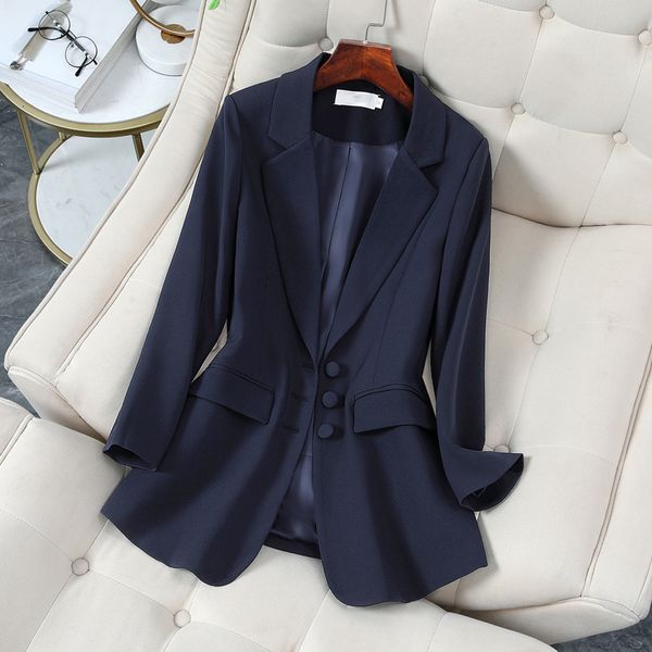 women's suits blazers spring autumn women fashion navy blue blazer and jackets chic casual office suit coat ladies elegant outwear 2303, White;black
women's suits blazers spring autumn women fashion navy blue blazer and jackets chic casual office suit coat ladies elegant outwear 2303, White;black