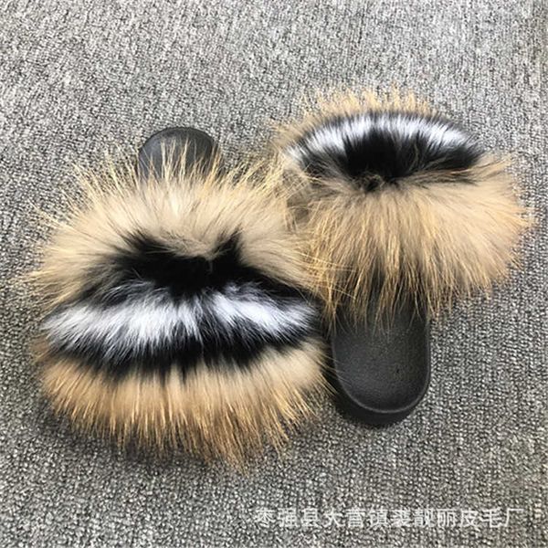 wholesale real fox hair fur slippers womens summer slides flip flops popular fluffy fur sandals beach woman shoes slipper, Black
wholesale real fox hair fur slippers womens summer slides flip flops popular fluffy fur sandals beach woman shoes slipper, Black