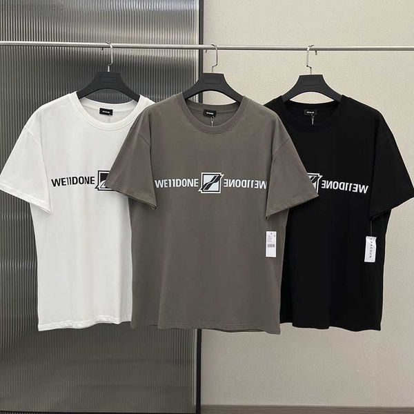 we11done high-quality cotton t-shirt for men korean fashion trend y2k summer loose casual round neck short-sleeved female lovers 0312, White;black
we11done high-quality cotton t-shirt for men korean fashion trend y2k summer loose casual round neck short-sleeved female lovers 0312, White;black