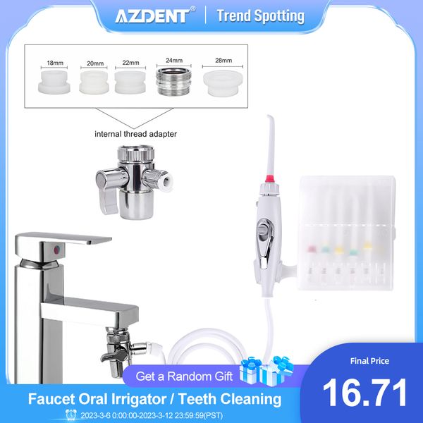 other oral hygiene azdent oral irrigator faucet water dental flosser portable oral irrigator switch jet floss toothbrush teeth tooth cleanin
other oral hygiene azdent oral irrigator faucet water dental flosser portable oral irrigator switch jet floss toothbrush teeth tooth cleanin