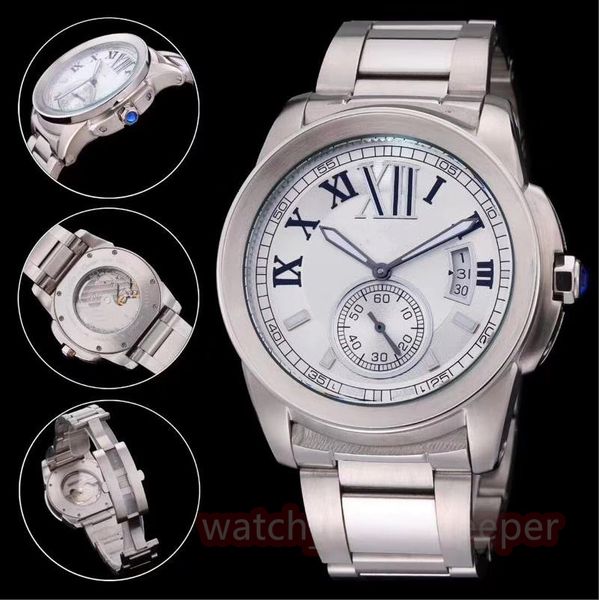 2023 automatic mechanical business men's watch 43mm stainless steel 904l leather watch chain waterproof luminous fashion watch, Slivery;brown
2023 automatic mechanical business men's watch 43mm stainless steel 904l leather watch chain waterproof luminous fashion watch, Slivery;brown