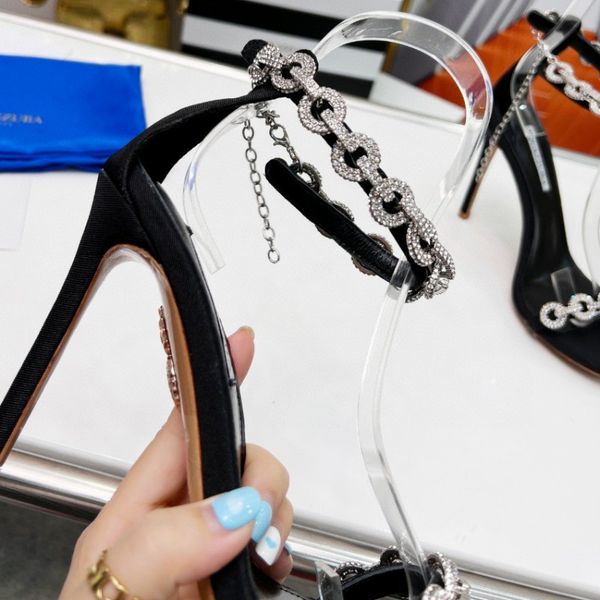 crystal embellished rhinestone sandals aquazzura pvc high-heeled shoes with .5cm shaft exposed heels luxurys designer dress evening shoes, Black
crystal embellished rhinestone sandals aquazzura pvc high-heeled shoes with .5cm shaft exposed heels luxurys designer dress evening shoes, Black