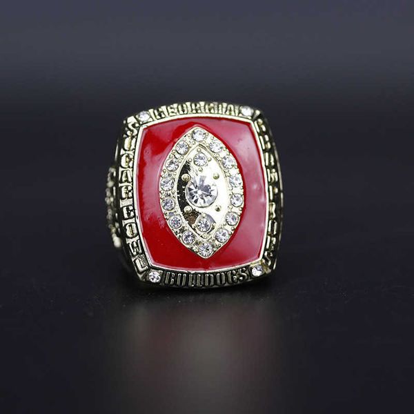 2003 sec university of georgia bulldog championship ring reprint, Golden;silver