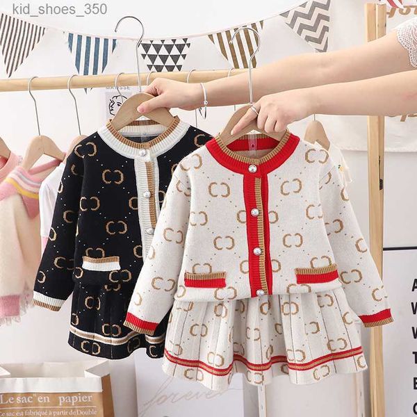 kids clothing sets baby girls two-piece dress set designers knitted sweater suits sweaters and skirt princess dresses clothes black red, White
kids clothing sets baby girls two-piece dress set designers knitted sweater suits sweaters and skirt princess dresses clothes black red, White