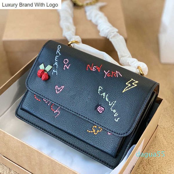 l bag handbags woman klares cherry shoulder bags leather designer embroidery daisy totes fashion small flowers camera bag 4vg6, Black
l bag handbags woman klares cherry shoulder bags leather designer embroidery daisy totes fashion small flowers camera bag 4vg6, Black