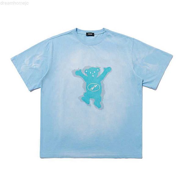 we11done korean version gradient tie-dyed zipper bear print short-sleeved loose t-shirt men's and women's fashion 0312, White;black
we11done korean version gradient tie-dyed zipper bear print short-sleeved loose t-shirt men's and women's fashion 0312, White;black