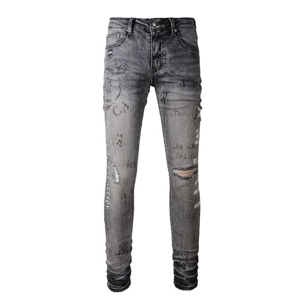 2023 tikmens jeans distressed motorcycle biker jean rock skinny slim ripped hole stripe fashionable snake embroidery denim pant 879, Blue
2023 tikmens jeans distressed motorcycle biker jean rock skinny slim ripped hole stripe fashionable snake embroidery denim pant 879, Blue