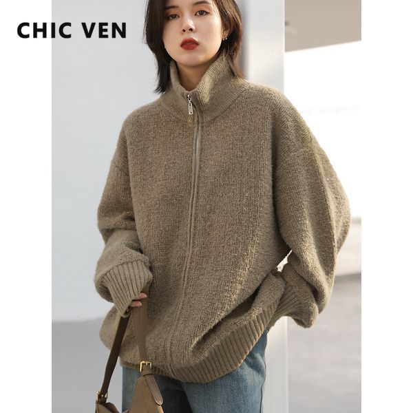 women's knits tees chic ven korean loose stand collar double zipper warm sweater cardigan coat autumn winter 230311, White
women's knits tees chic ven korean loose stand collar double zipper warm sweater cardigan coat autumn winter 230311, White