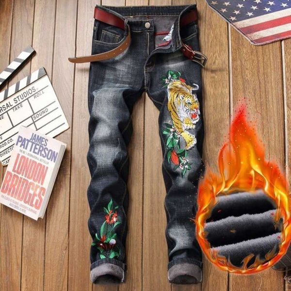 23 new men's jeans denim designer hole jeans ripped pants for men size 28-38 hip hop punk streetwear trousers abzs, Blue
23 new men's jeans denim designer hole jeans ripped pants for men size 28-38 hip hop punk streetwear trousers abzs, Blue