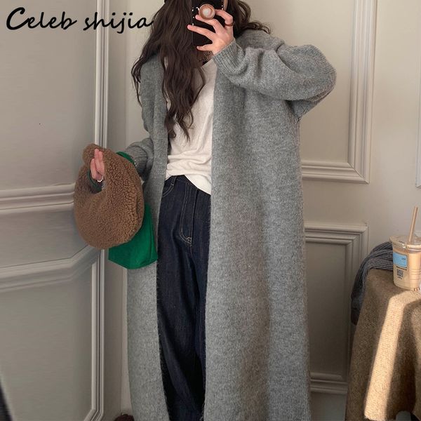 women's knits tees gray cashmere long cardigan women winter loose soft sweater coats female open stitch fullsleeve korean knitwear lady, White
women's knits tees gray cashmere long cardigan women winter loose soft sweater coats female open stitch fullsleeve korean knitwear lady, White