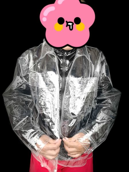 men s jackets man boy s pvc jacket clear transparent long sleeve see through cool chic coat private party waterproof rainproof coats 230311, Black;brown
men s jackets man boy s pvc jacket clear transparent long sleeve see through cool chic coat private party waterproof rainproof coats 230311, Black;brown