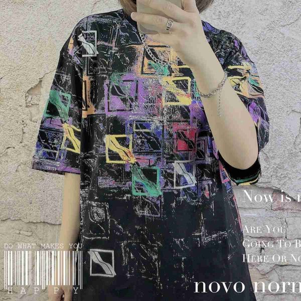 high-quality we11donet t-shirt men's color splash-ink full print graffiti box short sleeve fashion label loose couple style 0312, White;black
high-quality we11donet t-shirt men's color splash-ink full print graffiti box short sleeve fashion label loose couple style 0312, White;black