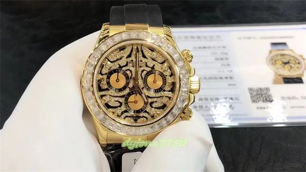 2023 custom watch diameter 40mm 4130 movement pack 18k white gold rose south africa true drill ring mouth mosan drill natural rubber watch b, Slivery;golden
2023 custom watch diameter 40mm 4130 movement pack 18k white gold rose south africa true drill ring mouth mosan drill natural rubber watch b, Slivery;golden