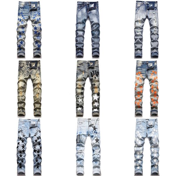 i am mens jeans ripped embroidery pentagram patchwork for trend panel hip hop motorcycle pant mens skinny 11, Blue
i am mens jeans ripped embroidery pentagram patchwork for trend panel hip hop motorcycle pant mens skinny 11, Blue