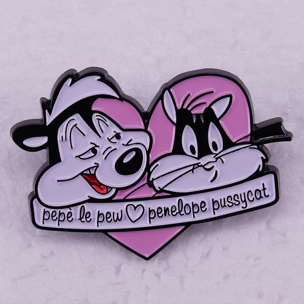 french skunk pepe le pew badge brooch jewelry valentine's day accessories cute anime movies games hard enamel pins collect metal cartoo, Blue
french skunk pepe le pew badge brooch jewelry valentine's day accessories cute anime movies games hard enamel pins collect metal cartoo, Blue