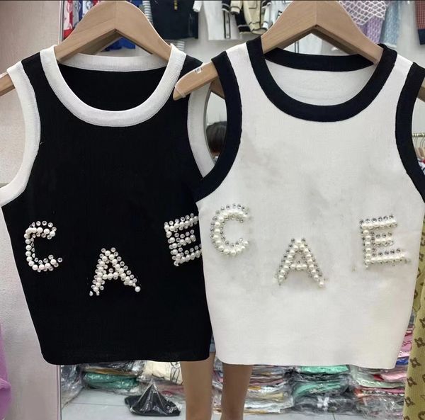 designer high-quality women's tanks & camis knitted ice silk vest fashion knitted letter crewneck sleeveless top, White
designer high-quality women's tanks & camis knitted ice silk vest fashion knitted letter crewneck sleeveless top, White