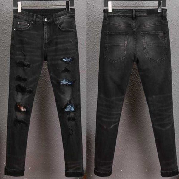 23 new men's patches detail biker fit jeans men slim motorcycle for mens vintage distressed denim jean pants mqrz, Blue
23 new men's patches detail biker fit jeans men slim motorcycle for mens vintage distressed denim jean pants mqrz, Blue