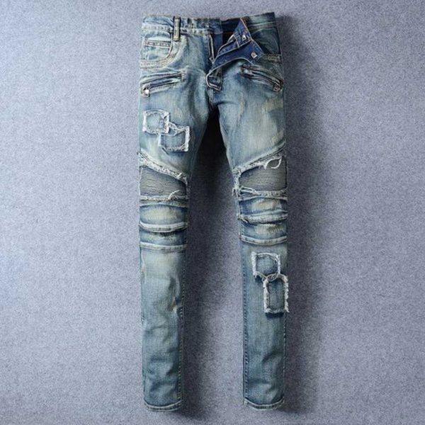 23 new men's jeans mens designer jeans distressed ripped biker slim fit motorcycle bikers denim for men s fashion 1fi5, Blue
23 new men's jeans mens designer jeans distressed ripped biker slim fit motorcycle bikers denim for men s fashion 1fi5, Blue