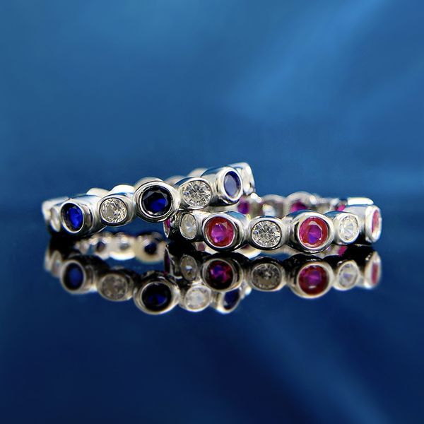 eternity sapphire ruby diamond ring 100% real 925 sterling silver party wedding band rings for women bridal engagement jewelry, Slivery;golden
eternity sapphire ruby diamond ring 100% real 925 sterling silver party wedding band rings for women bridal engagement jewelry, Slivery;golden