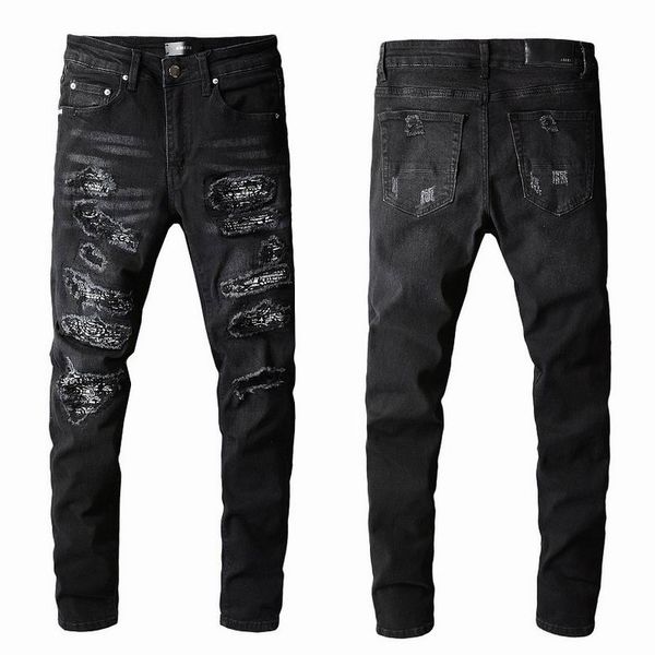 2023 new men's jeans slim black diamonds set high street straight wash hole long pants size s-xl 28-34 fuif
2023 new men's jeans slim black diamonds set high street straight wash hole long pants size s-xl 28-34 fuif