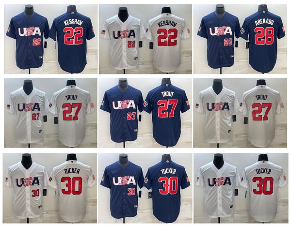 mike trout 2023 team usa wbc baseball jersey world baseball classic clayton kershaw nolan arenado kyle tucker white blue size s-xxxl, Blue;black
mike trout 2023 team usa wbc baseball jersey world baseball classic clayton kershaw nolan arenado kyle tucker white blue size s-xxxl, Blue;black