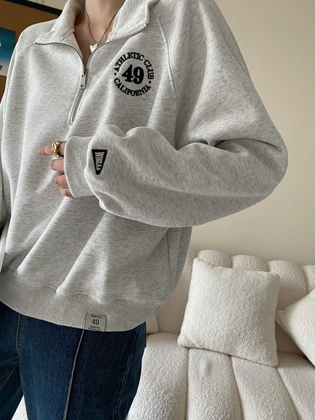 women's hoodies sweatshirts retro zipper polo lapel loose sweater design four seasons can wear 2023 autumn psycho bunny 230311, Black
women's hoodies sweatshirts retro zipper polo lapel loose sweater design four seasons can wear 2023 autumn psycho bunny 230311, Black