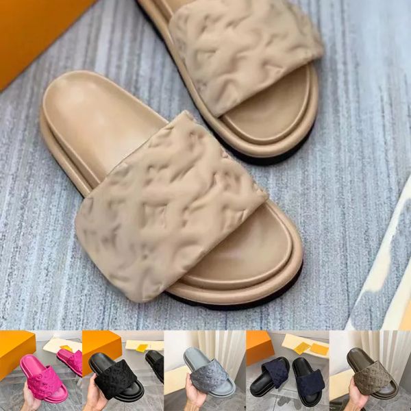 designer slipper luxury sandal men women shoes pool pillow comfort embossed mules copper triple black pink fuchsia ivory summer fashion dqh
designer slipper luxury sandal men women shoes pool pillow comfort embossed mules copper triple black pink fuchsia ivory summer fashion dqh