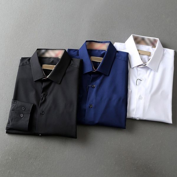 designer mens formal business shirts fashion casual shirt long-sleeved shirt #1, White;black
designer mens formal business shirts fashion casual shirt long-sleeved shirt #1, White;black