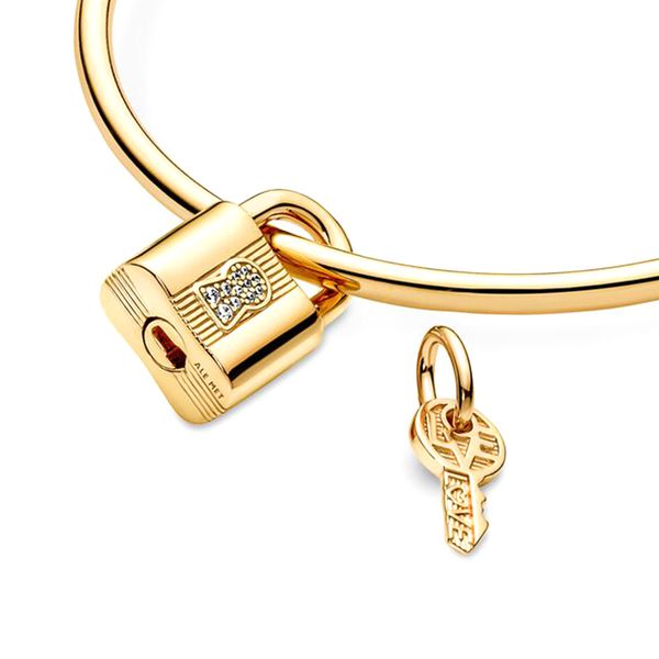new popular 925 sterling silver key lock hanging charm is suitable for primitive pandora diy women's bracelet jewelry fashion accessori, Bronze;silver
new popular 925 sterling silver key lock hanging charm is suitable for primitive pandora diy women's bracelet jewelry fashion accessori, Bronze;silver