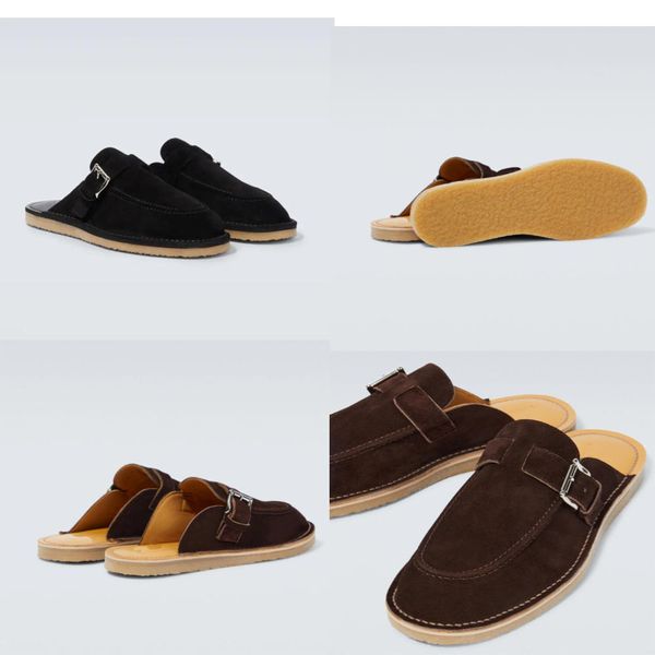 luxury men's formal shoes calfskin suede slide flat slippers rubber soles success men's dinner casual walking shoes eu40-43, Black
luxury men's formal shoes calfskin suede slide flat slippers rubber soles success men's dinner casual walking shoes eu40-43, Black