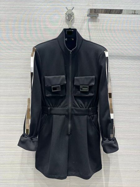 milan runway jumpsuits 2023 spring summer stand collar long sleeve panelled women's designer dress brand same style rompers 0312-16, Black;white
milan runway jumpsuits 2023 spring summer stand collar long sleeve panelled women's designer dress brand same style rompers 0312-16, Black;white