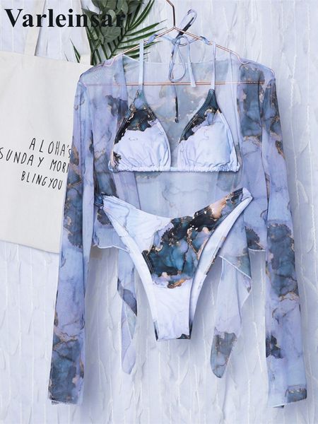 women s swimwear printed long sleeve bikini female swimsuit women three pieces set halter bather bathing suit swim v2873 230311, White;black
women s swimwear printed long sleeve bikini female swimsuit women three pieces set halter bather bathing suit swim v2873 230311, White;black
