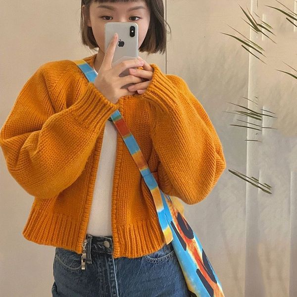 women's knits tee cardigan zipper sweater jacket korean fashion knitted casual autumn winter chic warm sweet short coat orange 230311, White
women's knits tee cardigan zipper sweater jacket korean fashion knitted casual autumn winter chic warm sweet short coat orange 230311, White